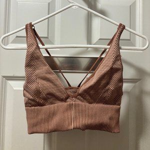 Pink and white bralette from Urban Outfitters